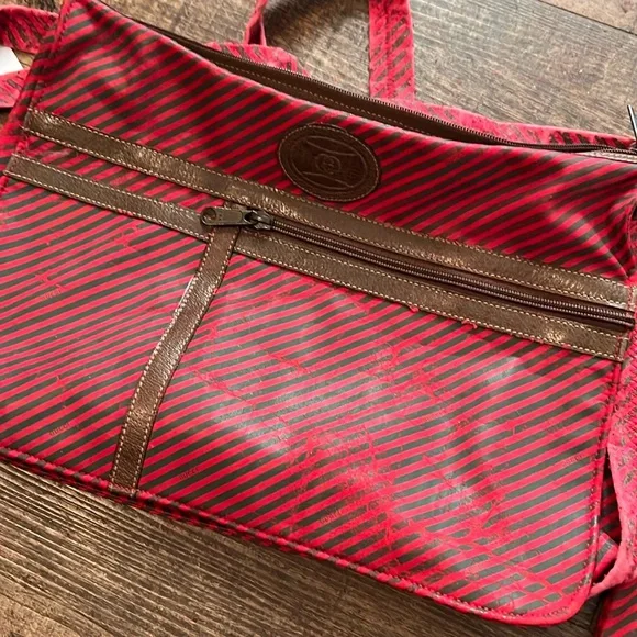 Gucci Authentic Original 70’s 6 Piece Boston Collection Tan and Red - Picture 4 of 17